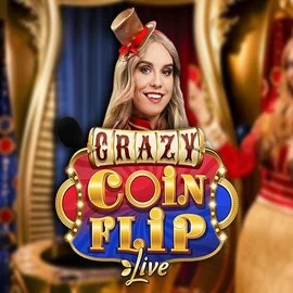 Crazy Coin Flip by Evolution, showcased at spinsteincasinoo.com – game logo