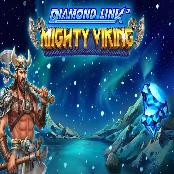 Slots logo of Diamond Link Mighty Viking from Greentube at Spinstein Casino